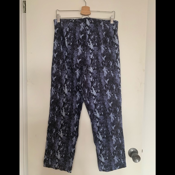 Dynamite Blue Snake Print Pants - Picture 3 of 3